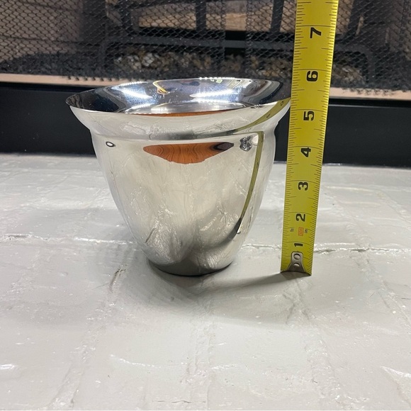 Cromargan WMF stainless steel bar accessories ice bucket and tools holder - Picture 7 of 15